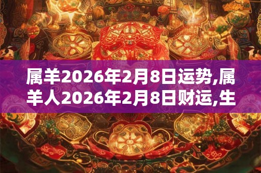 属羊2026年2月8日运势,属羊人2026年2月8日财运,生肖羊2026年2月8日运势