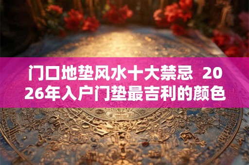 门口地垫风水十大禁忌  2026年入户门垫最吉利的颜色