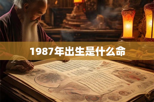 1987年出生是什么命