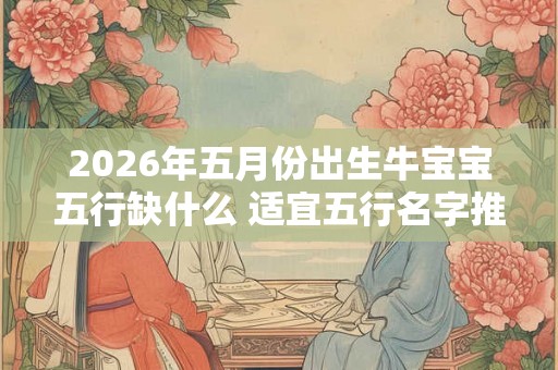 2026年五月份出生牛宝宝五行缺什么 适宜五行名字推荐！