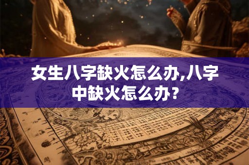 女生八字缺火怎么办,八字中缺火怎么办？