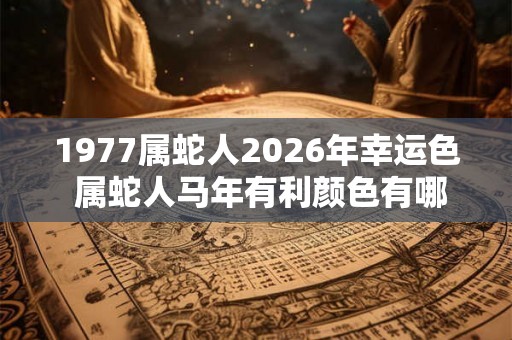 1977属蛇人2026年幸运色 属蛇人马年有利颜色有哪些