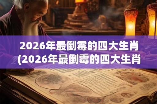 2026年最倒霉的四大生肖(2026年最倒霉的四大生肖是哪些？)