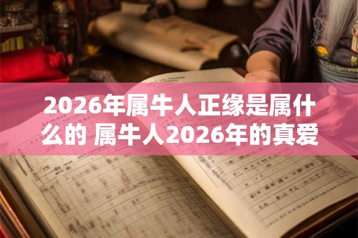 2026年属牛人正缘是属什么的 属牛人2026年的真爱是谁