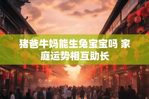 猪爸牛妈能生兔宝宝吗 家庭运势相互助长