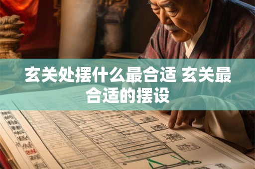 玄关处摆什么最合适 玄关最合适的摆设