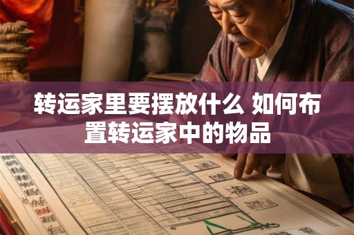 转运家里要摆放什么 如何布置转运家中的物品