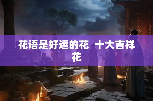 花语是好运的花  十大吉祥花
