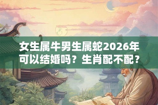 女生属牛男生属蛇2026年可以结婚吗?生肖配不配? 女生属牛男生属蛇2026年可以结婚吗?生肖配不配?