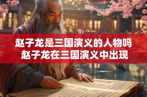 赵子龙是三国演义的人物吗 赵子龙在三国演义中出现吗