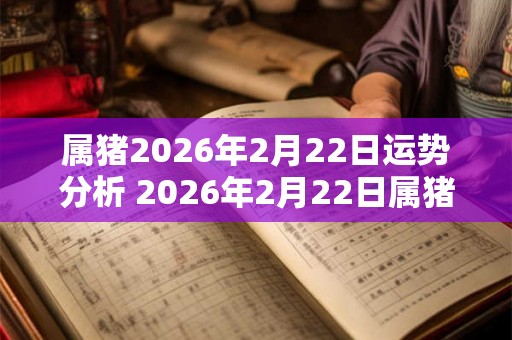 属猪2026年2月22日运势分析 2026年2月22日属猪人运势