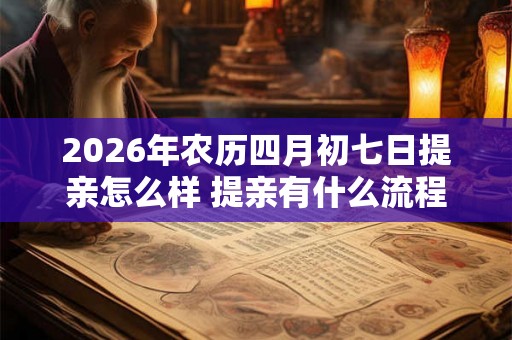 2026年农历四月初七日提亲怎么样 提亲有什么流程 2026年农历四月初七日提亲怎么样 提亲有什么流程