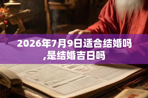 2026年7月9日适合结婚吗,是结婚吉日吗
