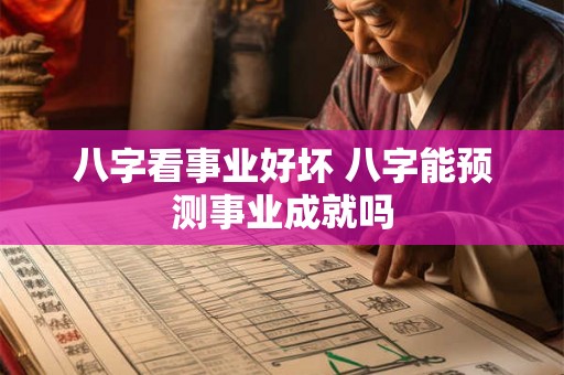 八字看事业好坏 八字能预测事业成就吗