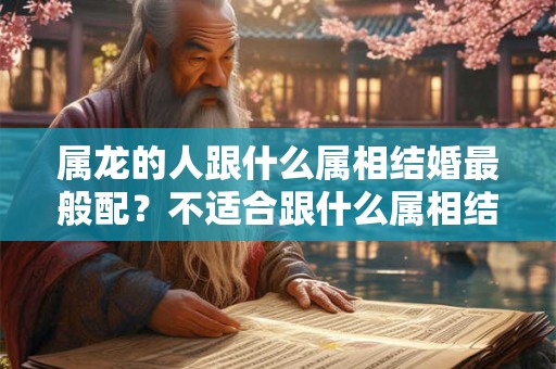 属龙的人跟什么属相结婚最般配？不适合跟什么属相结婚？