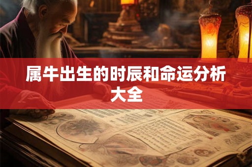 属牛出生的时辰和命运分析大全