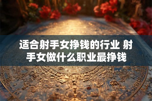 适合射手女挣钱的行业 射手女做什么职业最挣钱