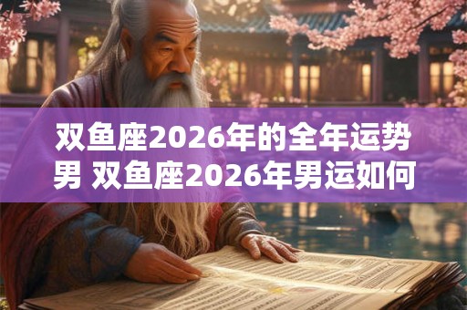 双鱼座2026年的全年运势男 双鱼座2026年男运如何 双鱼座2026年的全年运势男 双鱼座2026年男运如何