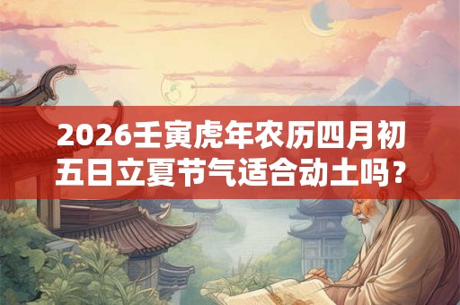 2026壬寅虎年农历四月初五日立夏节气适合动土吗? 2026壬寅虎年农历四月初五日立夏节气适合动土吗?