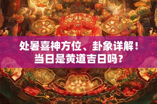 处暑喜神方位、卦象详解！当日是黄道吉日吗？