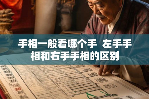 手相一般看哪个手 左手手相和右手手相的区别 手相一般看哪个手 左手手相和右手手相的区别