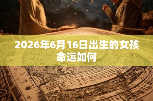 2026年6月16日出生的女孩命运如何