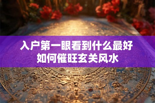 入户第一眼看到什么最好 如何催旺玄关风水