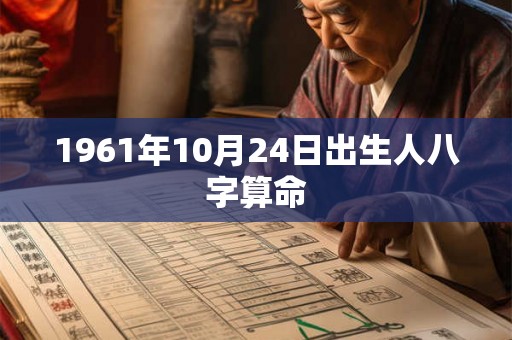 1961年10月24日出生人八字算命