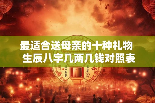 最适合送母亲的十种礼物 生辰八字几两几钱对照表女称命奶 最适合送母亲的十种礼物 生辰八字几两几钱对照表女称命奶