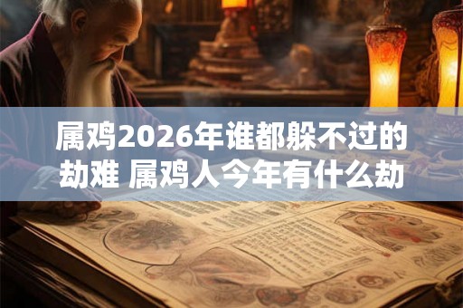 属鸡2026年谁都躲不过的劫难 属鸡人今年有什么劫难