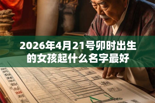 2026年4月21号卯时出生的女孩起什么名字最好