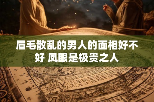 眉毛散乱的男人的面相好不好 凤眼是极贵之人