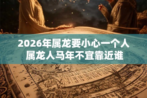 2026年属龙要小心一个人 属龙人马年不宜靠近谁