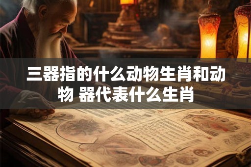 三器指的什么动物生肖和动物 器代表什么生肖