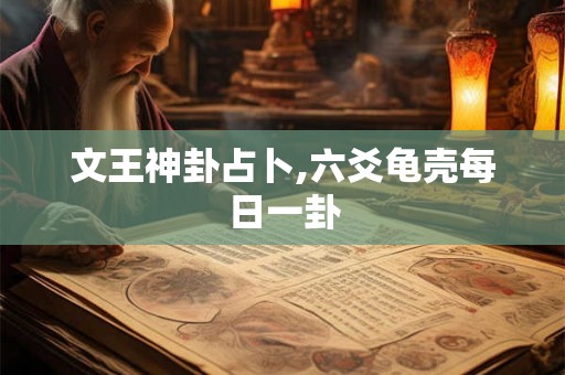 文王神卦占卜,六爻龟壳每日一卦