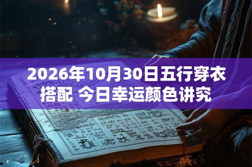 2026年10月30日五行穿衣搭配 今日幸运颜色讲究