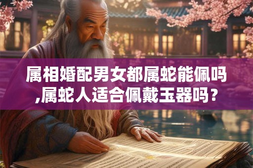 属相婚配男女都属蛇能佩吗,属蛇人适合佩戴玉器吗？