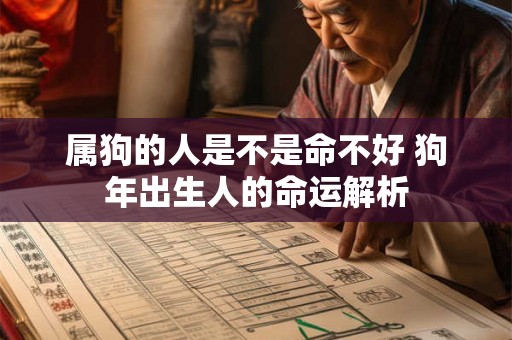 属狗的人是不是命不好 狗年出生人的命运解析