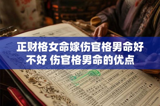 正财格女命嫁伤官格男命好不好 伤官格男命的优点