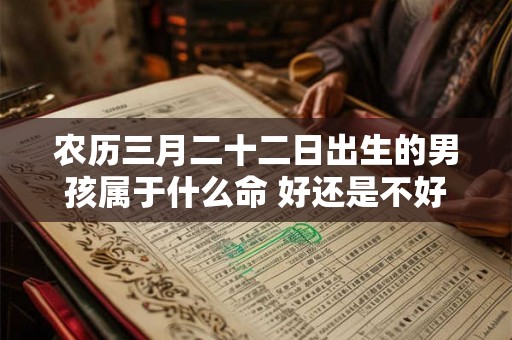 农历三月二十二日出生的男孩属于什么命 好还是不好