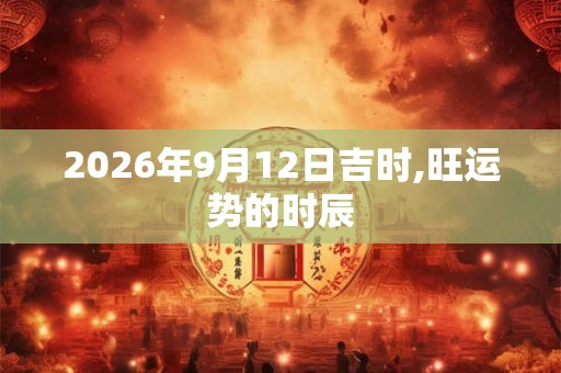 2026年9月12日吉时,旺运势的时辰