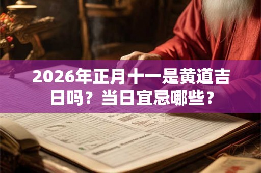 2026年正月十一是黄道吉日吗？当日宜忌哪些？