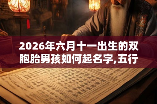 2026年六月十一出生的双胞胎男孩如何起名字,五行属什么? 2026年六月十一出生的双胞胎男孩如何起名字,五行属什么?