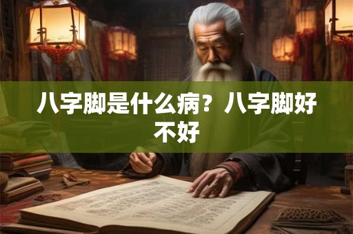 八字脚是什么病？八字脚好不好