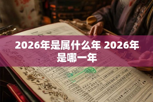 2026年是属什么年 2026年是哪一年