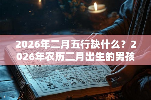 2026年二月五行缺什么？2026年农历二月出生的男孩子起名