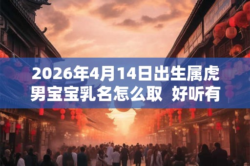 2026年4月14日出生属虎男宝宝乳名怎么取  好听有趣的乳名