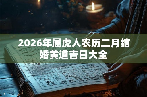 2026年属虎人农历二月结婚黄道吉日大全