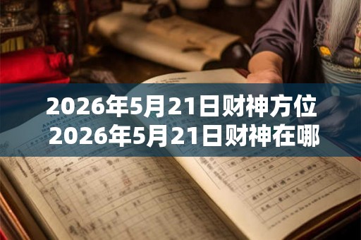 2026年5月21日财神方位 2026年5月21日财神在哪里 2026年5月21日财神方位 2026年5月21日财神在哪里