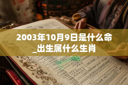 2003年10月9日是什么命_出生属什么生肖